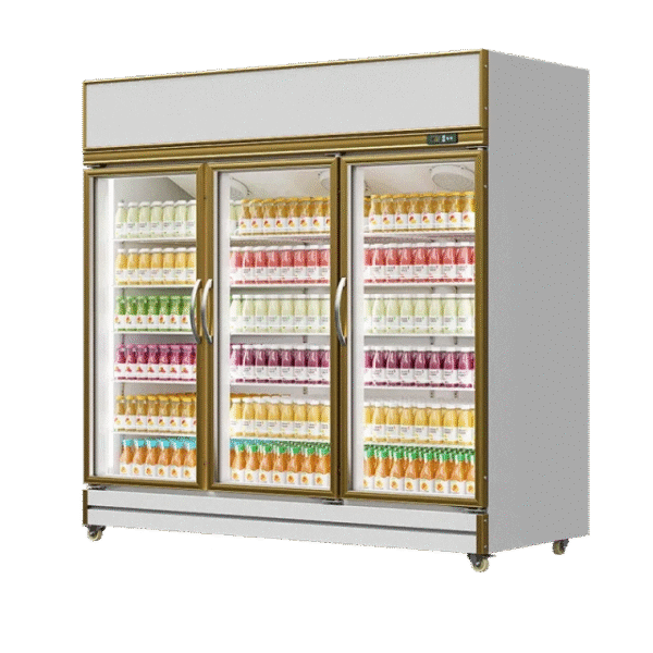 JY1860XK Top-Mounted Display Refrigerator(Golden Frame Exterior)